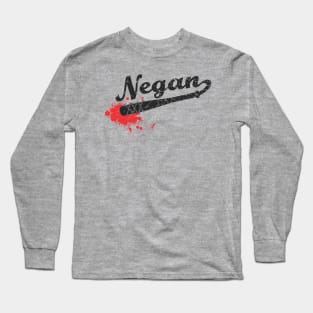 grungy negan Long Sleeve T-Shirt